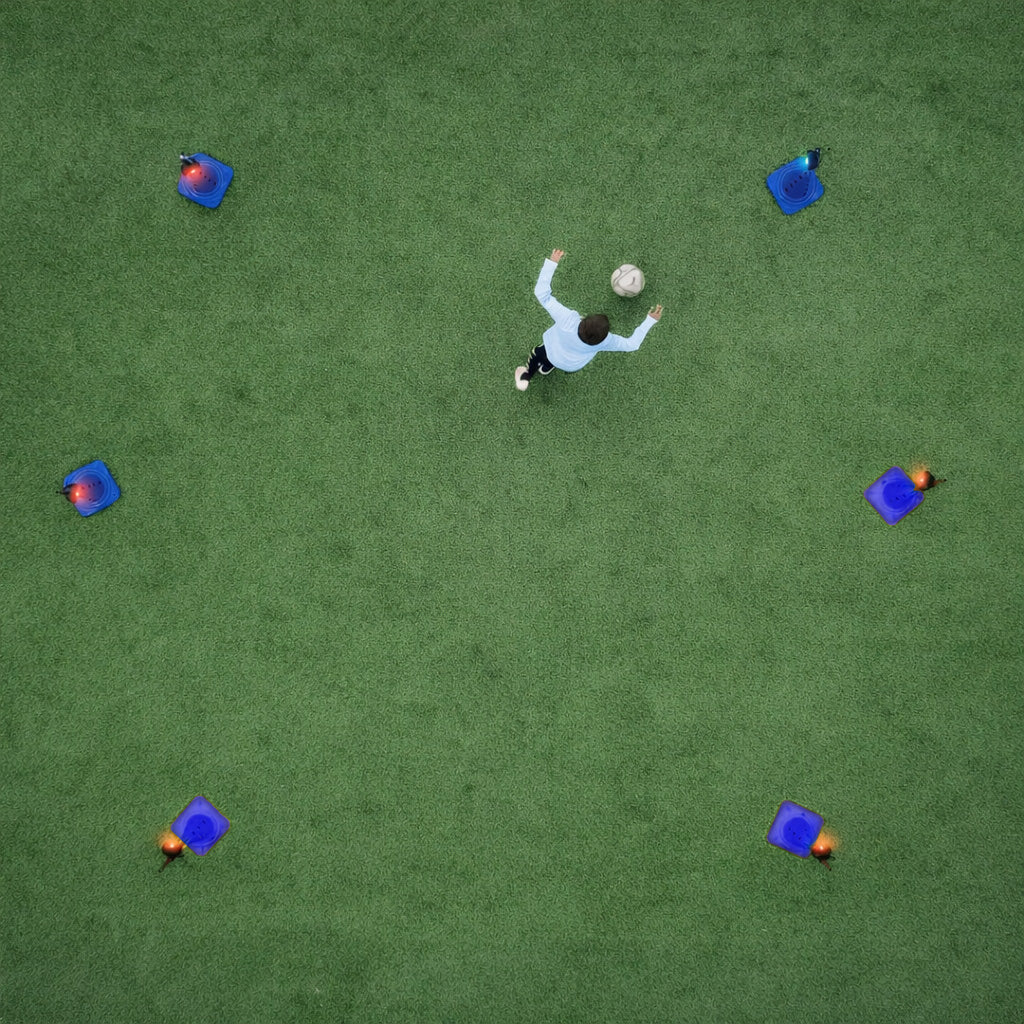Player reacting under fatigue at the dribbling station