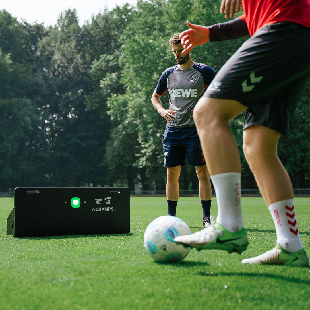 Player working on first touch